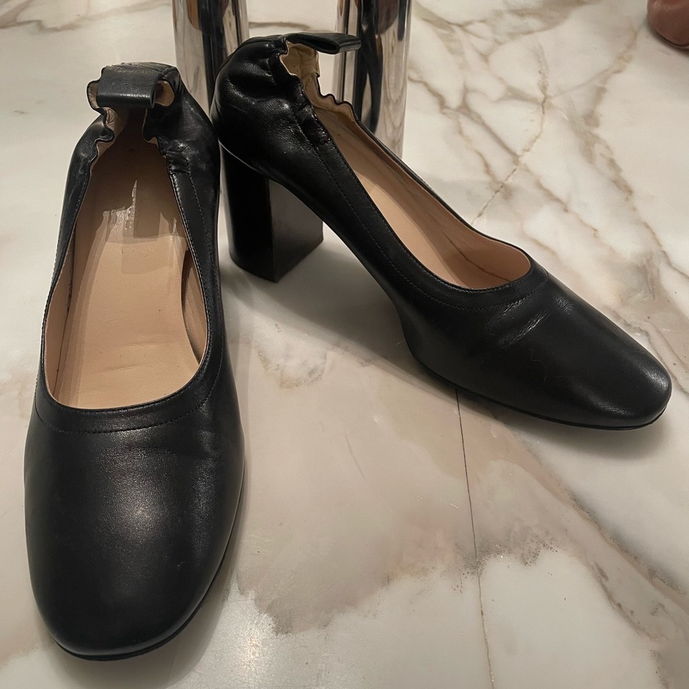 Everlane stacked Day Heel - Black 8.5